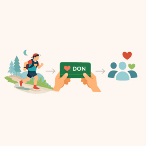 Illustration défi sportif et don efficace : comment un engagement personnel peut devenir un acte philanthropique