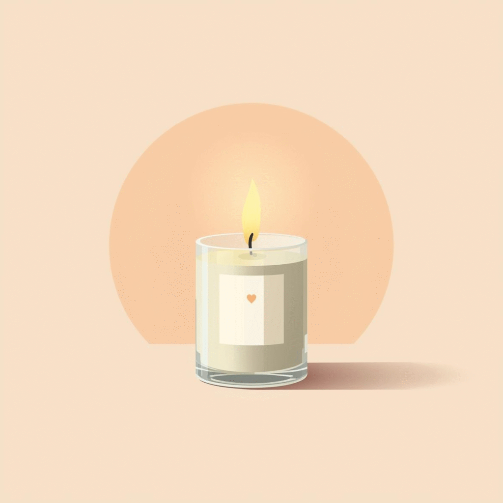 Image d'une bougie qui brule