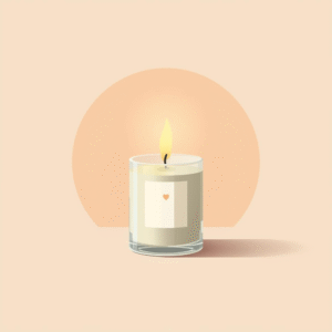 Image d'une bougie qui brule