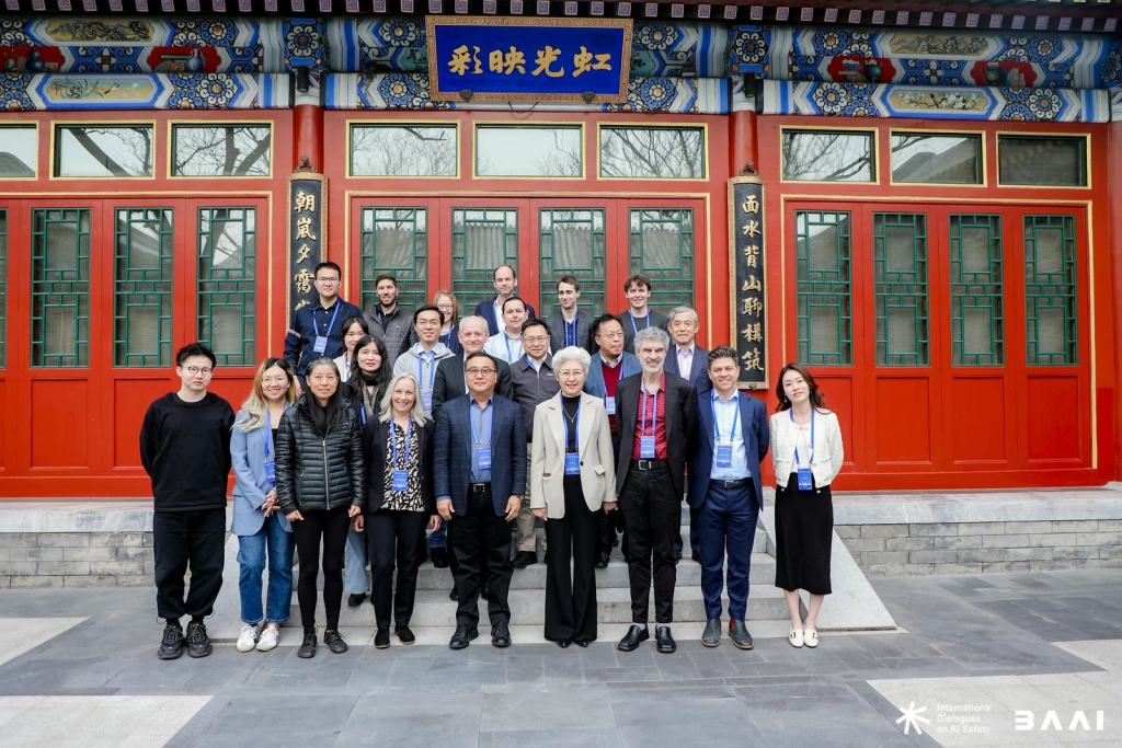 Scientists including Yoshua Bengio and Stuart Russell at the International Dialogues on AI Safety in Beijing 2024